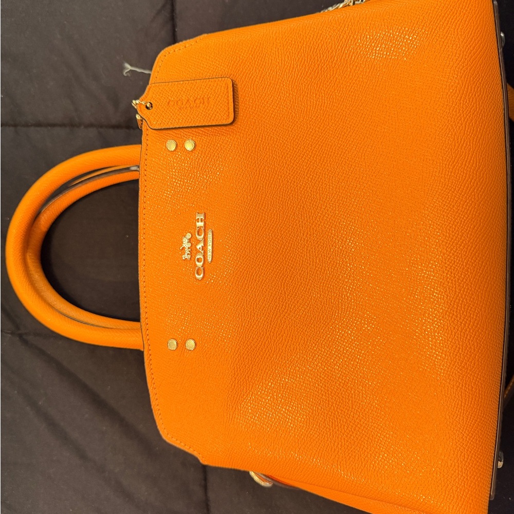 Coach Mini Lillie Carryall – Bright Orange - Picture 3 of 11